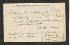 k.k. naturhistorisches Hofmuseum, Intendanzakten 1885-1896 (Hauer), Aktenzahl Z.56/1892, Seite 1